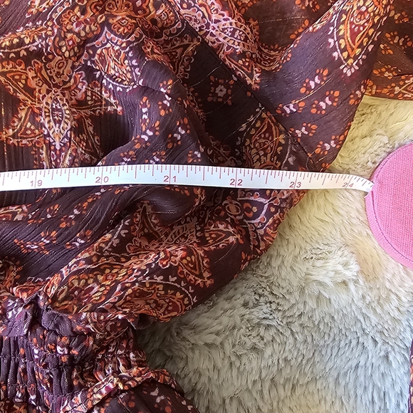 Torrid Size 2 Mini Lurex Chiffon Tiered Dress - Picture 17 of 17